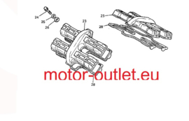 kleppendeksel boutjes set  (24-25-26)gebr