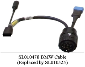 SL010449  & SL010478 BMW MZ Piaggio Triumph OBDII Cable For Scan Tool MS 5650 / 5950 / 6050