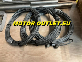 Lier kabel flexibel  6,4mm x 20 meter (steel winch rope) Max 4000 KG