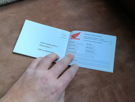 Manual Garantieboekje Honda CBR600F PC35 1993-....