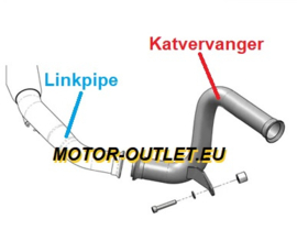 uitlaat Viper (katvervanger) nr2 RVS linkpijp KTM 390 -125 -200 -250 Duke / RC  2017-2022