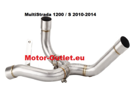 uitlaat Viper (katvervanger) RVS linkpijp Ducati Multistrada 1200 / S