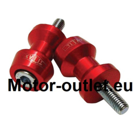 opbok achterbrugbobbins  M8 TItax RED 8mm