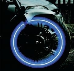 Wheel striping BLAUW  5mm REFLECTEREND 3M