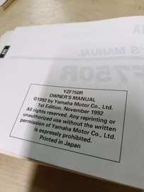 Manual Yamaha YZF750R  1993-....