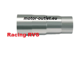 uitlaat verloopstuk Racing RVS (  Ø 60 > 55 > 50 > 48MM)