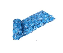 camouflage net / schaduwdoek  4m x 3m wit-blauw