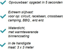 24/7 MX-Race Easy-Up PROFESSIONELE  Race Tent met 3 zijwanden