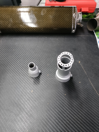 uitlaat DB-killer set dual tip +_46,5mm & 34,1