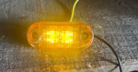 Zijmarkering /  knipperlicht Amber LED E4-keur (set)