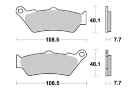 remblok set KTM / Honda / Ducati / Aprilia / BMW / Moto Guzzi / Moto-Morini / Triumph / Victory