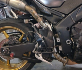 uitlaat Viper (katvervanger) RVS linkpijp  Yamaha R1 `09-`14