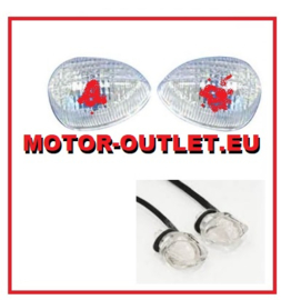 LED achter & remlicht set (L & R) universeel 37mm x 26mm