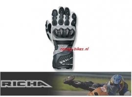 Handschoen Richa motor GPtopRACE  zwart/wit/grey -XS-