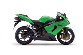 Rem/Schakelset RECHTS Kawasaki ZX-6R/RR `05-`06 LSL- 119K107 .R