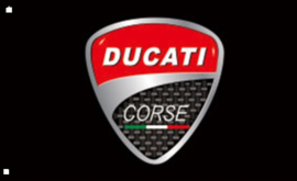 Vlag Ducati Corse XXL (150x90cm)