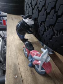 Motorrijder  peper &  zout stel