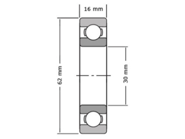 lager 6206-2RS lager  HD OEM37722-71