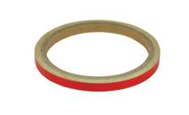 Wheel striping licht rood  7mm Reflecterend