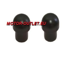 clip-on / stuur  eind  dop (set) round 17.1 mm (massief ptfe)