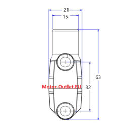 spiegel stuurklem Brembo montagesteun met spiegel adapter