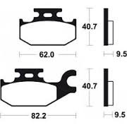 Remblok set Can Am / Bombardier /Suzuki / Yamaha ATV frixin organic 1006