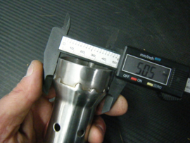 uitlaat DB-killer 50,5 mm (tbv Laser)straight