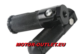 voetsteun set racing  inklapbaar M8x20 zwart Universeel
