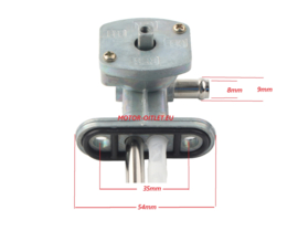 BENZINE kraan  (K) Kawasaki ZX9R  / ZX6R / ZZR   34mm
