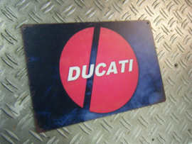 Parkeer Bord   / Parking Signs Ducati (flat metal)