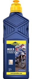 olie  MX5 synthetic off road 2-stroke oil 1 liter