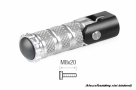 voetsteun set racing  inklapbaar M8x20 zwart Universeel