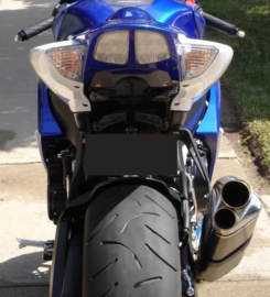 Uitlaatdemper tri-oval carbon dual tip (gebr)