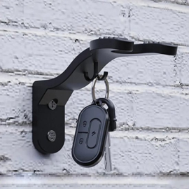 Motorhelm Haak & Muurhouder – Stevige Wandbeugel met Sleutelhouder – Multifunctionele Ophanghaak voor Helm, Jas & Accessoires