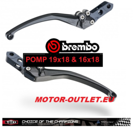 Hendel BREMBO-race-pomp 19x18 / 16x18 set (rem & koppeling) TITAX racing-upgrade (L32-R26)