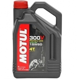 olie  Motul 300V factory line 15W50 4T 4L