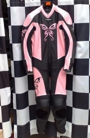 dames limited edition race overall rose/zwart 40