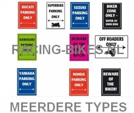 Parkeer Bord   / Parking Signs Kawasaki (letters 4D geperst)