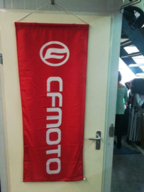 Vlag Banner CFmoto 145cm x 60cm ROOD/WIT (gebr)