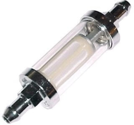 Benzine filter  metaal/glas 8mm