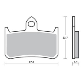 Remblok set Honda SBS622RS