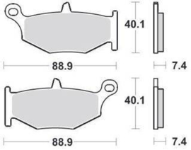 Remblok set Suzuki SBS833LS