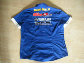 Paddockblouse blauw-wit  Yamaha maat S