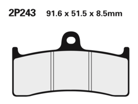 Remblok set  Nissin street 2P243 MV agusta - BUELL - Yamaha -Kawasaki zx7rr -