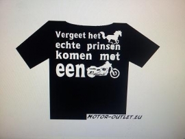 t-shirt prins op t paard custom