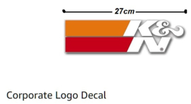 sticker K&N logo 27cm (original)