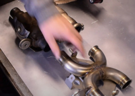 uitlaat Viper (katvervanger) RVS linkpijp Triumph  `10-`19