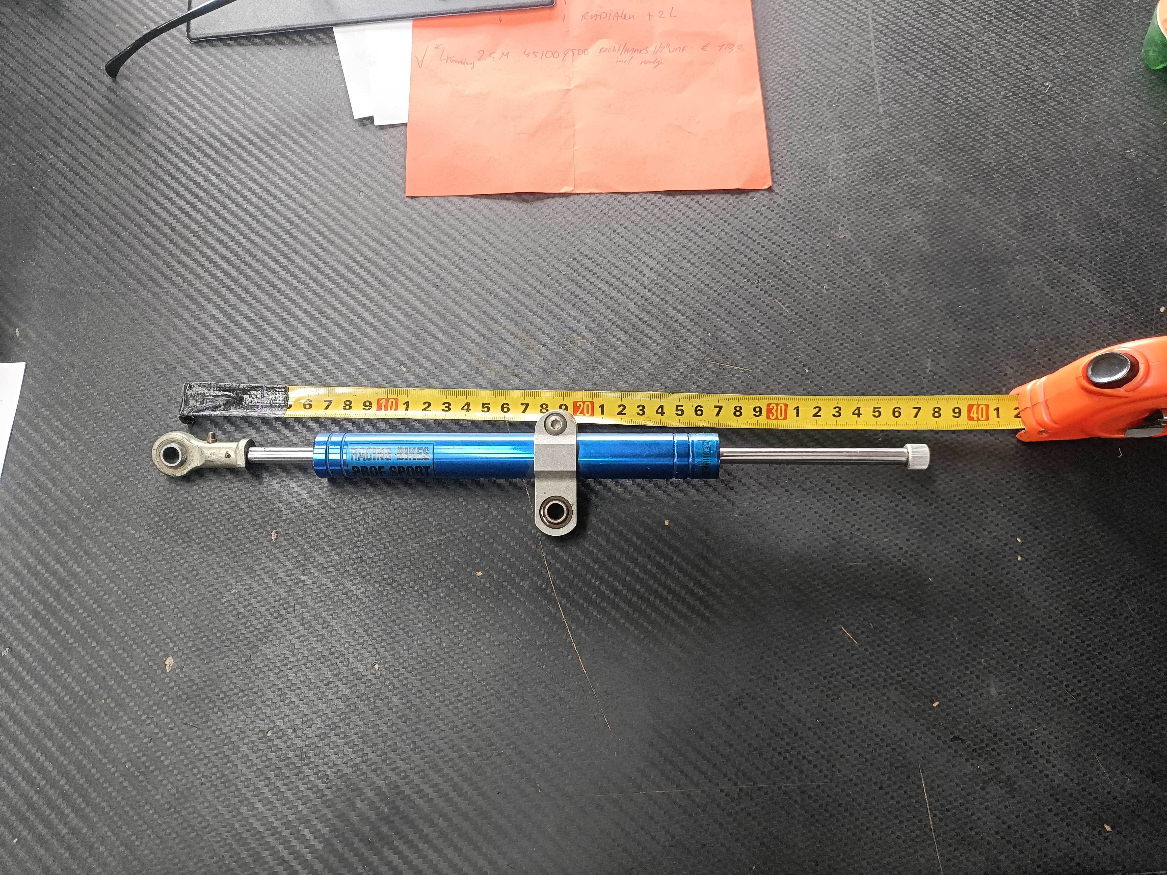 Stuurdemper Prof Sport Racing-Bikes  (demo) L=360mm