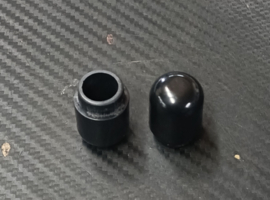 clip-on / stuur  eind  dop (set) round 16.5mm