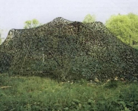 camouflage net / schaduwdoek groen 4.00m x 4.00m